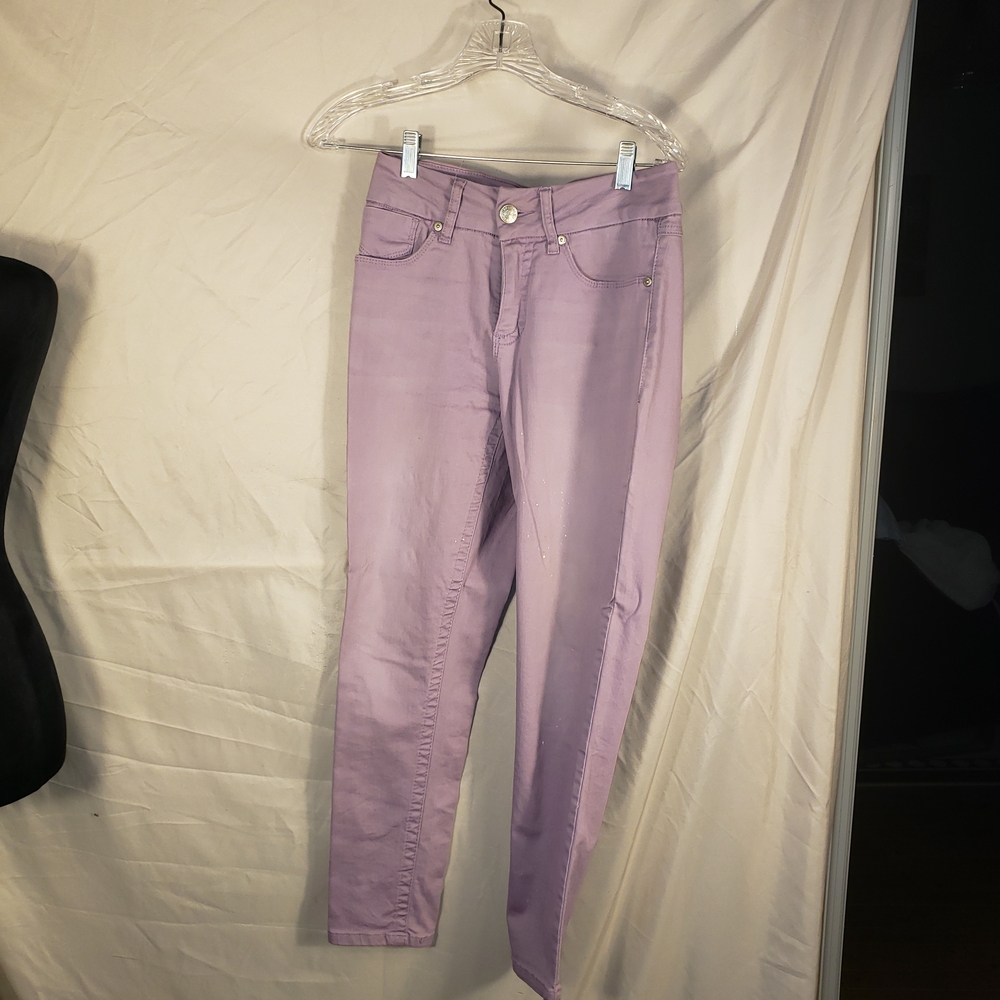 Seven7 Lilac Skinny Ankle Tummyless Denim Pants - 8 - Picture 2 of 9